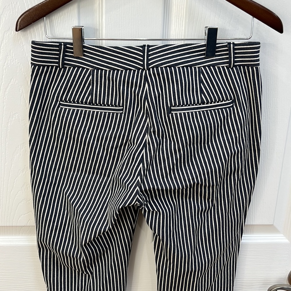 Banana Republic “Sloan” Blue and White Striped Dress Pant, size 2 - Picture 7 of 12